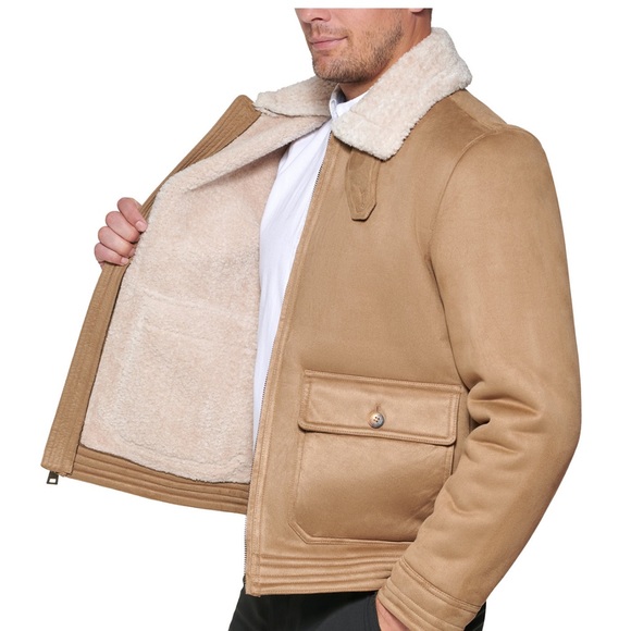 Men's Faux Suede Jacket, Created for Macy's - Picture 3 of 3